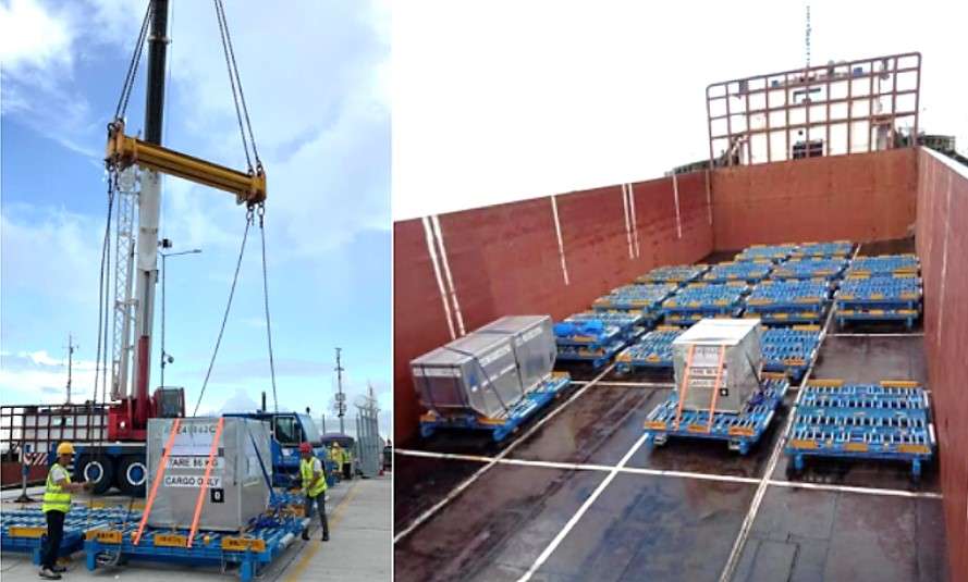 Dimerco studied to hoist ULD onto the vessel in Hong Kong on the same day after flight arrival
