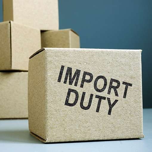 Bonded warehouse services - cardboard boxes and import duty