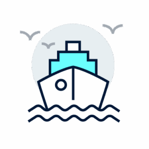 ocean freight icon