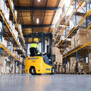 warehouse and distribution, forklift