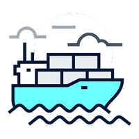 ocean freight icon