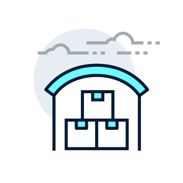 warehouse distribution icon